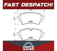 Brake Pads Set Rear P85185 Brembo 4N0698451D 4N0698451F 80A498451J 80A698451G