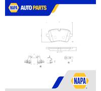 Brake Pads Set Rear P85190 Brembo 4KE698451B 4KE698451D 4M0698451AB 4M0698451AC