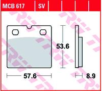 TRW MCB617SV Brake pad set