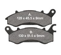 MUTT 125 Razorback 2019-2022 EBC FA761 Organic Replacement Brake Pads Front