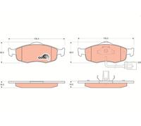 Brake Pads TRW GDB1108 for FORD