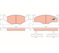 Brake Pads TRW GDB1219 for SEAT VW