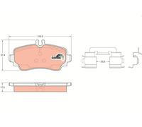 Brake Pads TRW GDB1293 for MERCEDES-BENZ