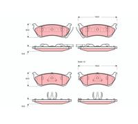 Brake Pads TRW GDB1379 for MERCEDES-BENZ