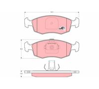 Brake Pads TRW GDB1383 for FIAT