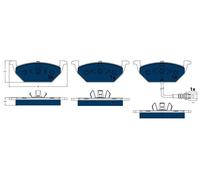 TRW GDB1386BTE Brake pad set