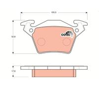 Brake Pads TRW GDB1408 for MERCEDES-BENZ