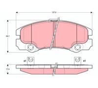 Brake Pads TRW GDB1436 for OPEL
