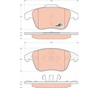 Brake Pads TRW GDB1691 for CITROËN DS PEUGEOT