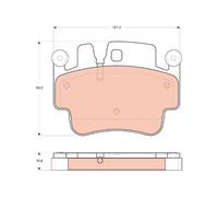 Brake Pads TRW GDB1742 for PORSCHE