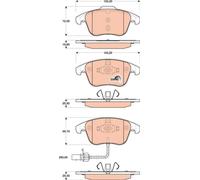 Brake Pads TRW GDB1814 for AUDI