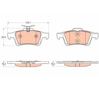 Brake Pads TRW GDB2033 for FORD