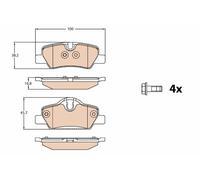 Brake Pads TRW GDB2088 for MINI
