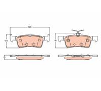 Brake Pads TRW GDB2194 for FORD
