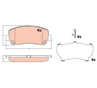 Brake Pads TRW GDB2246 for JEEP
