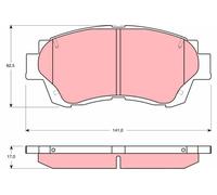 Brake Pads TRW GDB3155 for LEXUS TOYOTA