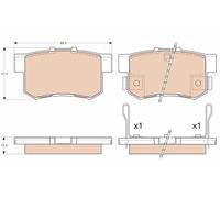 Brake Pads TRW GDB3175 for HONDA MG ROVER
