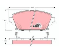 Brake Pads TRW GDB3186 for HONDA MG