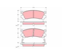 Brake Pads TRW GDB3264 for MAZDA