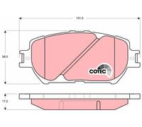 Brake Pads TRW GDB3314 for LEXUS TOYOTA