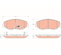Brake Pads TRW GDB3325 for HONDA