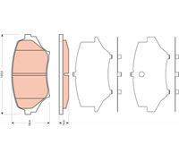 Brake Pads TRW GDB3401 for MAZDA