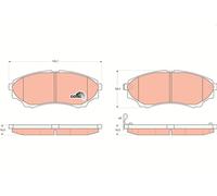 Brake Pads TRW GDB3403 for FORD MAZDA