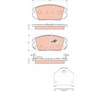 Brake Pads TRW GDB3409 for HYUNDAI KIA