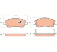 Brake Pads TRW GDB3445 for HONDA