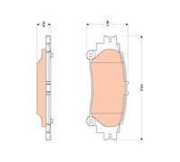 Brake Pads TRW GDB3497 for LEXUS TOYOTA