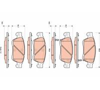 Brake Pads TRW GDB3503 for INFINITI