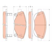 Brake Pads TRW GDB3511 for TOYOTA