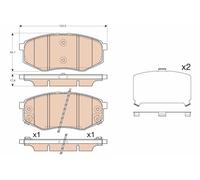 Brake Pads TRW GDB3553 for HYUNDAI KIA