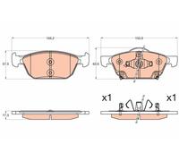 Brake Pads TRW GDB3600 for HONDA