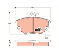 Brake Pads TRW GDB458 for ABARTH ALFA ROMEO AUTOBIANCHI FIAT LANCIA