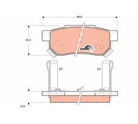 Brake Pads TRW GDB499 for ACURA HONDA LOTUS MG ROVER