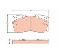Brake Pads TRW GDB5068 for IVECO
