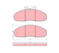 Brake Pads TRW GDB827 for RENAULT