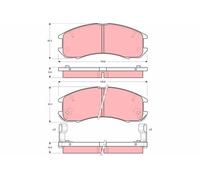 Brake Pads TRW GDB981 for FORD USA MAZDA
