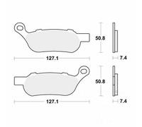 TRW Performance Comfort (Pc) Brake Pads CARBON, MCB 814 PC