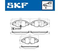 SKF VKBP 80018 E Brake pad set