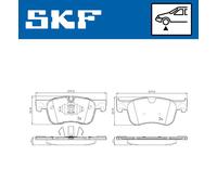 SKF VKBP 80086 Brake pad set