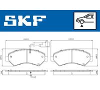 SKF VKBP 80210 E Brake pad set