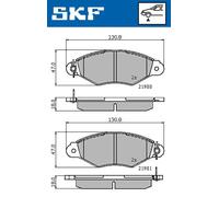 SKF VKBP 80212 Brake pad set