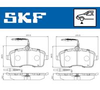 SKF VKBP 80232 E Brake pad set