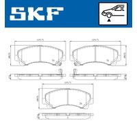 SKF Brake Pad Set VKBP 80233 A – Fits Isuzu D-Max / Rodeo