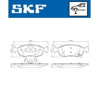 Brake pads VKBP 80236 A SKF for FIAT LANCIA