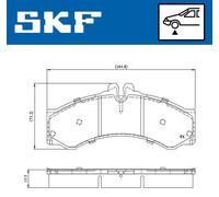 SKF VKBP 80251 Brake pad set