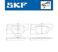 SKF VKBP 80262 Brake pad set