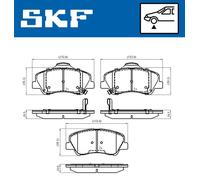 SKF VKBP 80268 A Brake pad set